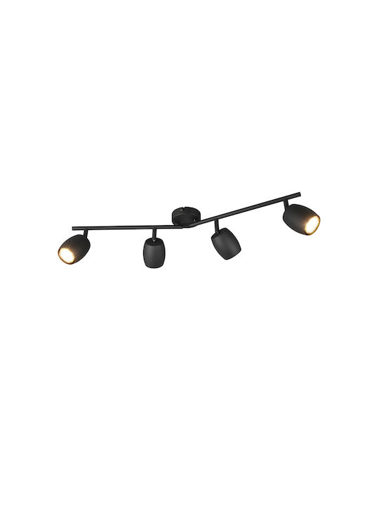 Trio Lighting Σποτ σε Μαύρο Χρώμα