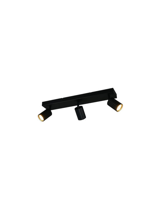 Trio Lighting Soka Σποτ σε Μαύρο Χρώμα