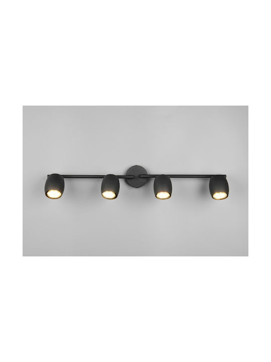 Trio Lighting Σποτ σε Μαύρο Χρώμα