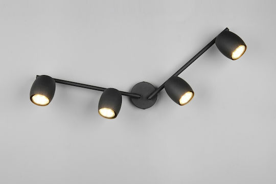 Trio Lighting Σποτ σε Μαύρο Χρώμα