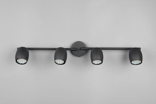 Trio Lighting Σποτ σε Μαύρο Χρώμα