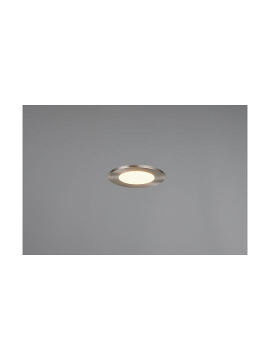 Trio Lighting Himal Plastic Spot Încorporat cu LED Integrat și Lumină Alb Natural Argintiu 1buc