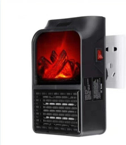 Fan Heater Room Floor Negru 500W