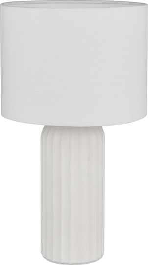 Trio Lighting Ceramic Table Lamp with White Shade and Base