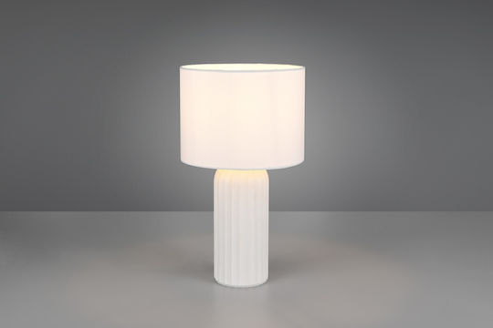 Trio Lighting Ceramic Table Lamp with White Shade and Base