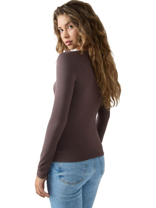 Fimelle Women's Long Sleeve T-Shirt Coffee