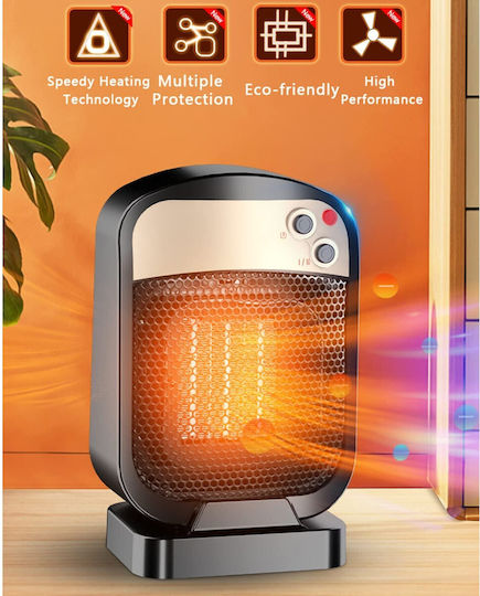 Acasă Fan Heater Room Floor Negru 1800W