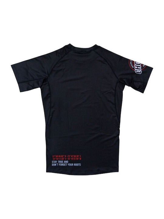 Chosen Ανδρική Κοντομάνικη Μπλούζα CHRS155 για Jiu-Jitsu Μαύρη