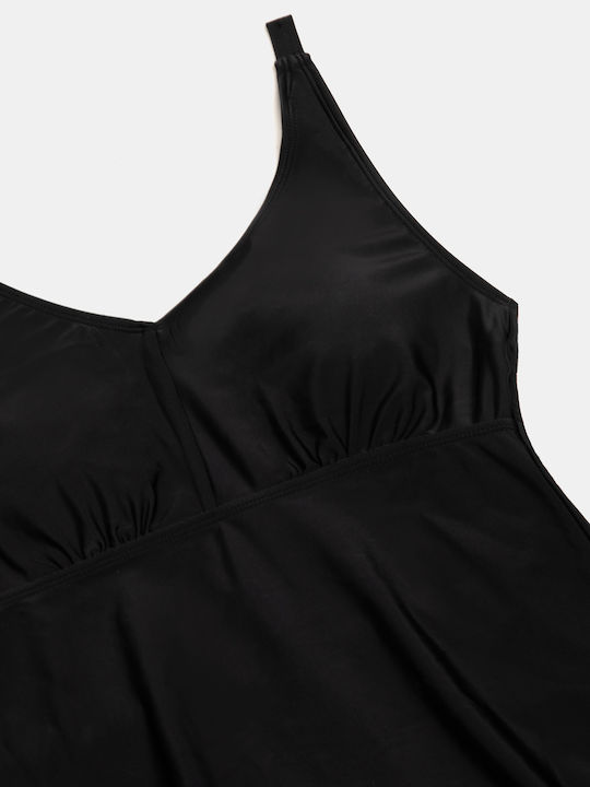 Set Bikini Tankini Negru Negru
