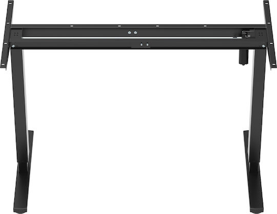 Ergo Office Er-400 B Klappbar Schreibtischbasis aus Metall mit Regulator in Schwarz Farbe 112x50x70cm