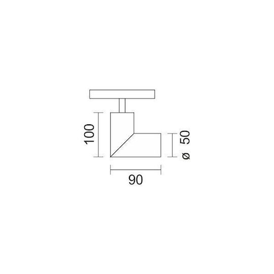 Spot Light Commercial Linear LED Ceiling Light 12W Natural White