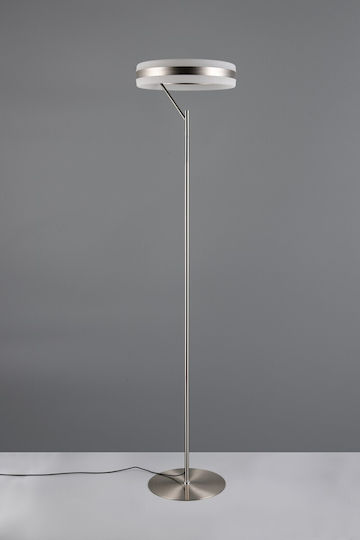 Trio Lighting Dios LED Floor Lamp Silver