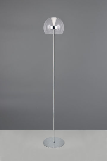 Trio Lighting Flynt Floor Lamp Silver