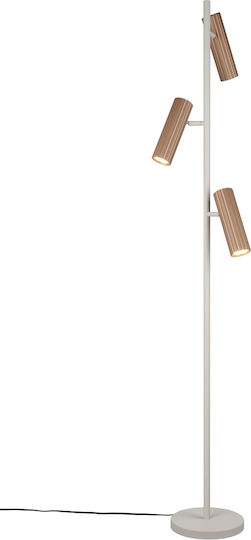 Trio Lighting Soka Подова Лампа Кафяв