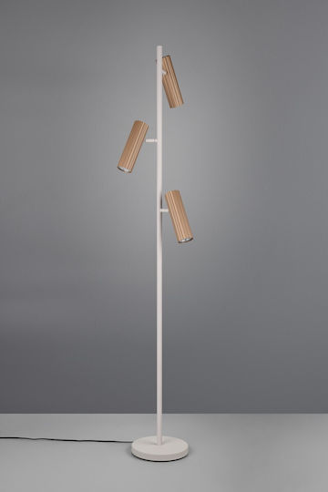 Trio Lighting Soka Подова Лампа Кафяв