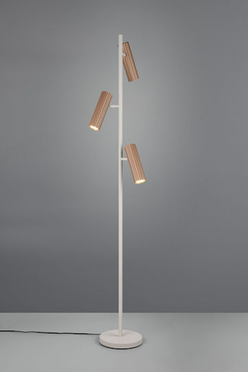 Trio Lighting Soka Подова Лампа Кафяв