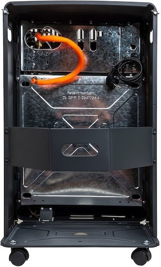 Ceramică Încălzitor gaz interior 4200W Negru 42x35x72cm