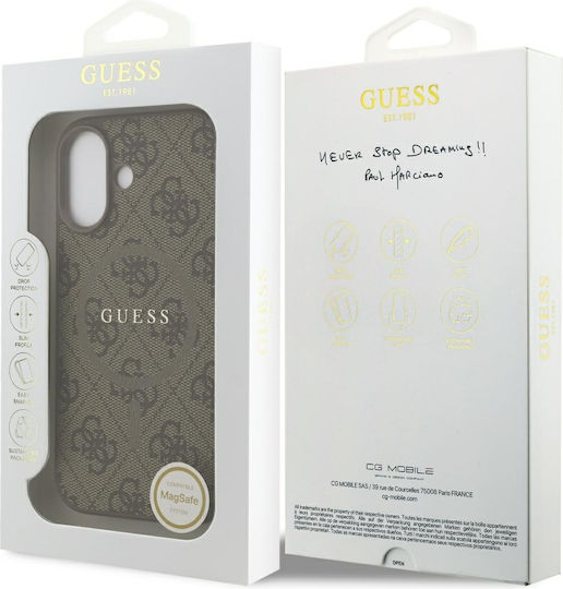 Pu 4g Umschlag Rückseite Synthetisches Leder / Kunststoff / Silikon Braun (iPhone 17)