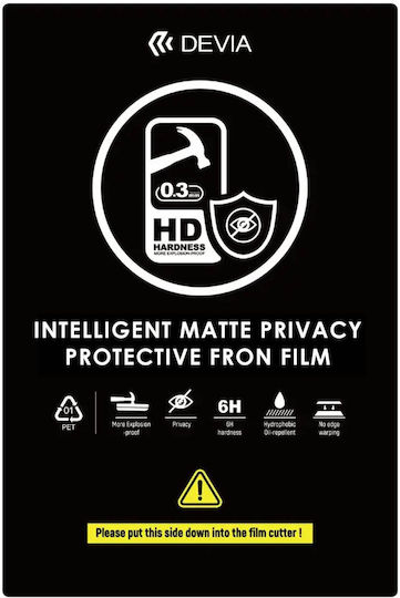 Devia 0.25mm Privacy Ματ Screen Protector 10τμχ