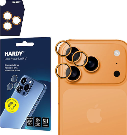 3MK Camera Protection Tempered Glass Orange for the Apple iPhone 17 Pro, 17 Pro Max