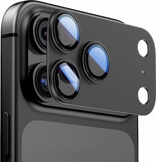 Tech-Protect Camfull Fit+ Протектор За Камера Закалено Стъкло Черен За iPhone 17