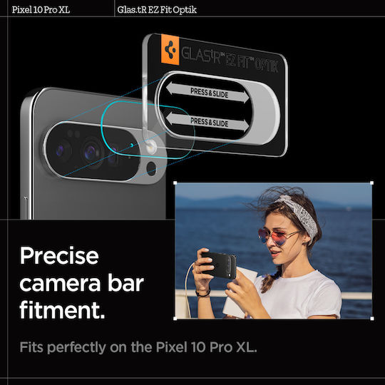Glass tR EZ Fit Optik 2 Pack Camera Protector Tempered Glass Transparent for Google Pixel 10 Pro XL AGL09663