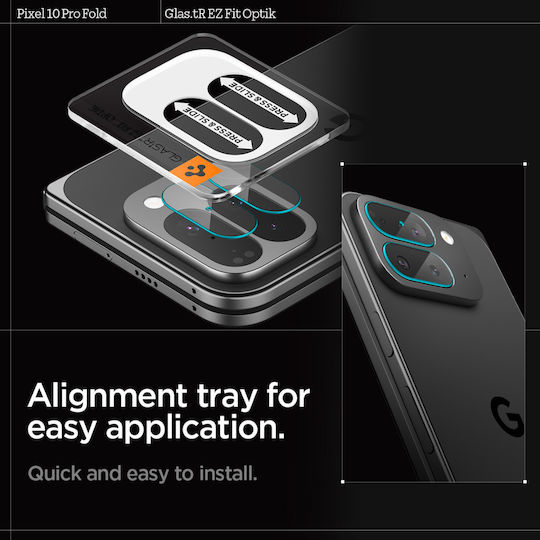 Spigen Glass Tr Ez Fit Optik 2 Pack Crystal Clear Google Pixel 10 Pro Fold Agl09664