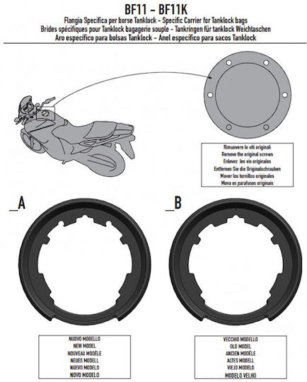 Ανταπτορας Bf Tank Lock Ducati Multistrata Kappa