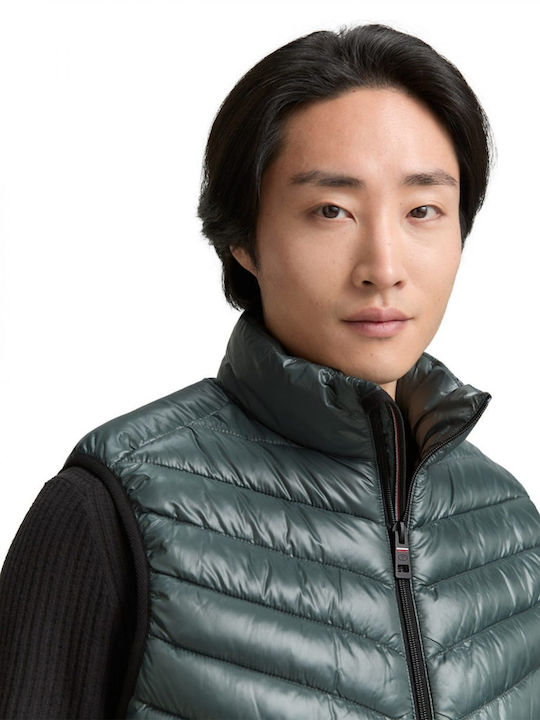Gecă Puffer Fără Mâneci Waterproof Verde