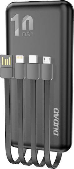 Dudao K6Pro Power Bank 10000mAh with 2 USB-A Ports Black