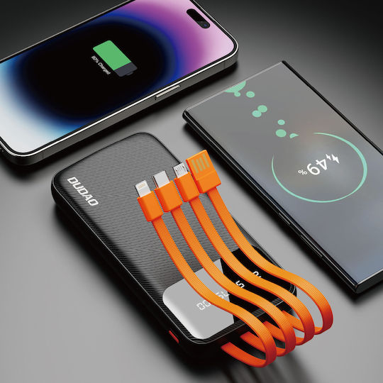 Dudao K6Pro Power Bank 10000mAh with 2 USB-A Ports Black