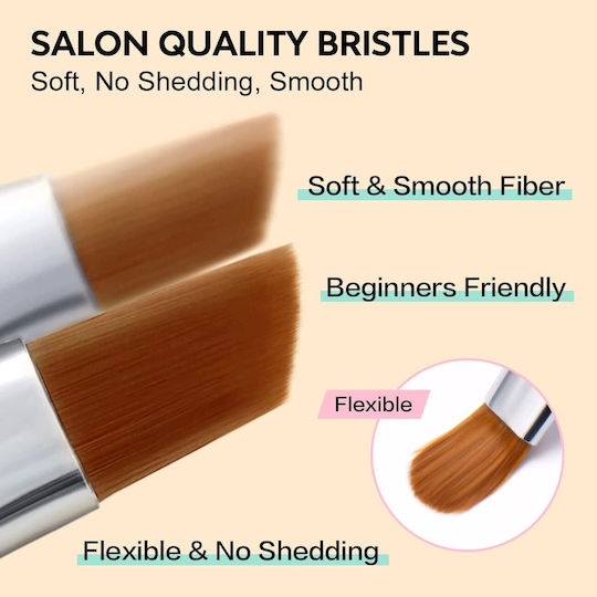 Set 6pcs Manicure Brushes Acrygel Dotting