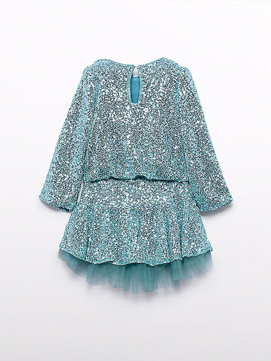 Kids' Set with Skirt Winter 2pcs Light Blue