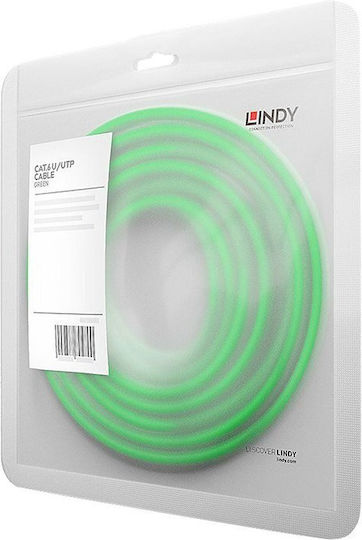 Lindy U/UTP Cat.6 Gigabit Network Cable Ethernet 5m Green