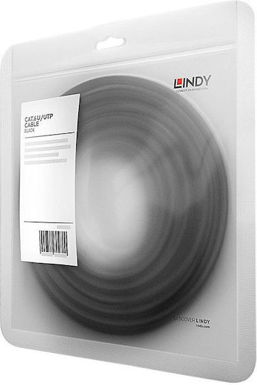 Lindy U/UTP Кат.6 Кабел за Ethernet мрежа 7.5м Черен 1бр