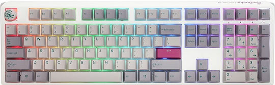 Ducky One 3 Mist Gaming Mechanical Keyboard with Cherry MX Brown switches and RGB lighting (US English) White