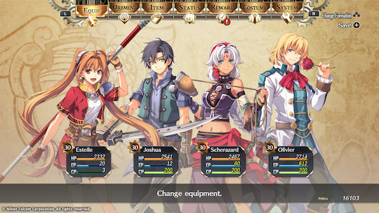 Trails in the Sky 1st Chapter Switch-Spiel