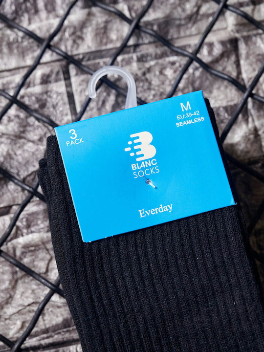 Vtex Socks Ανδρικές Κάλτσες Μαύρες 3Pack Vtex Socks Ανδρικές Κάλτσες Μαύρες 3Pack