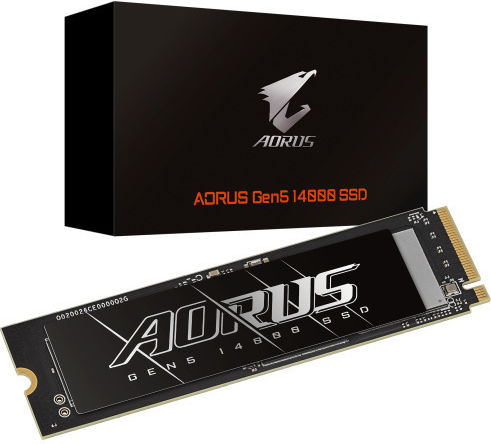 Gigabyte AORUS Gen5 14000 SSD 4TB M.2 Type with PCI Express 5.0 Connection AG514K4TB