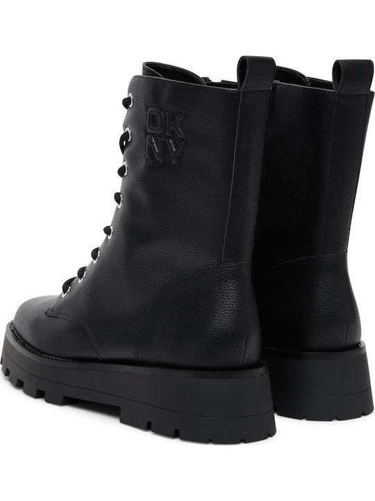 Leather Women's Ankle Boots Black