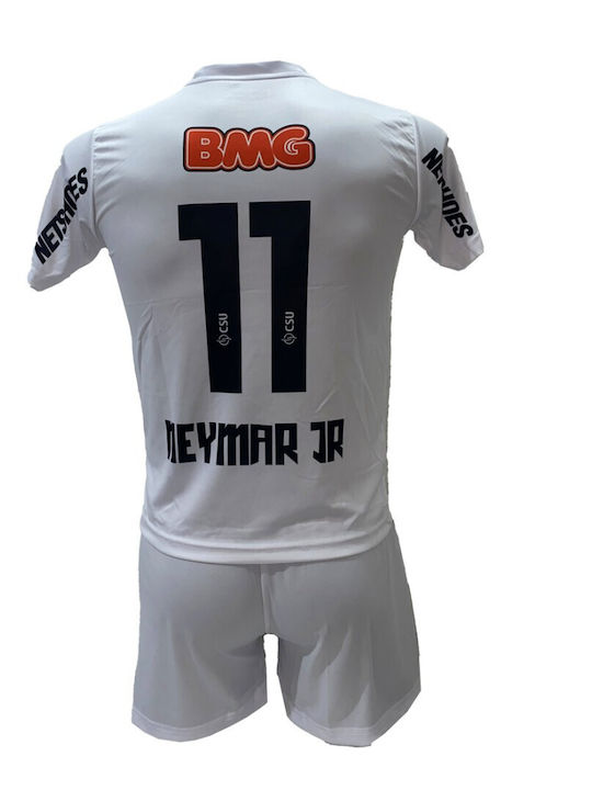 Kids Football Set Neymar Santos White 1023-san3