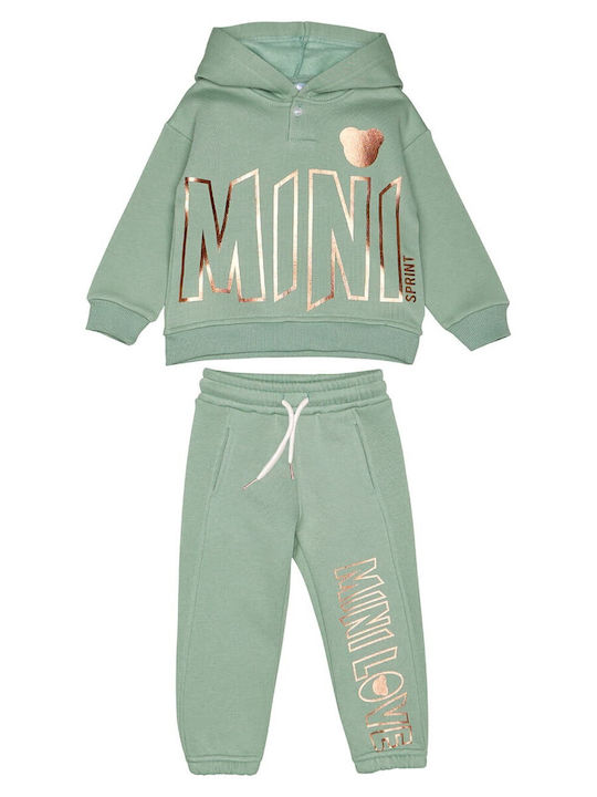 Kinder Sweatpants Set - Jogginganzug Bay Leaf Mint 2Stück