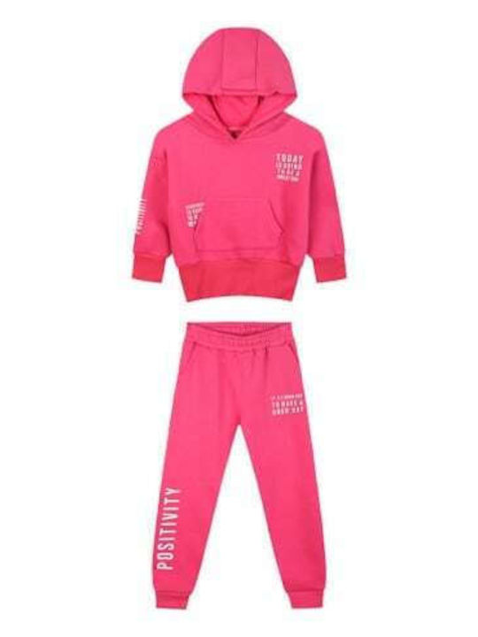 Kids Sweatpants Set Coral 2pcs Be Kind To Yourself