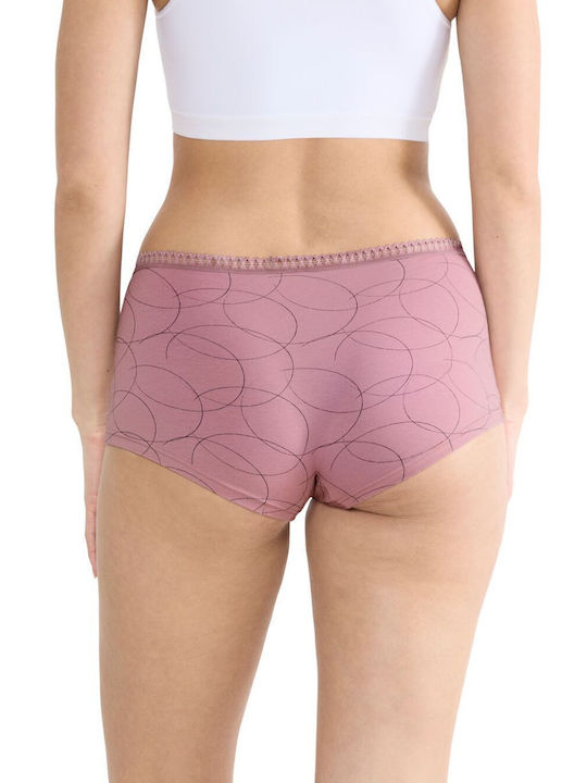 Βαμβακερά Women's Boxer 3Pack Terracotta, Mint, Dusty Pink, Light Blue
