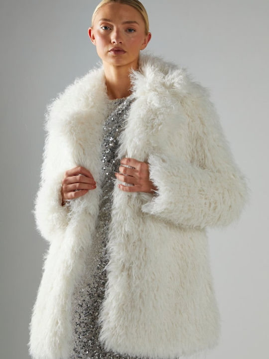 Women's Short Fur Cream