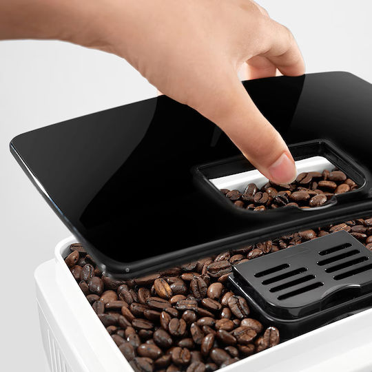 De'Longhi Magnifica Start Αυτόματη Μηχανή Espresso 1450W Πίεσης 15bar με Μύλο Άλεσης Λευκή