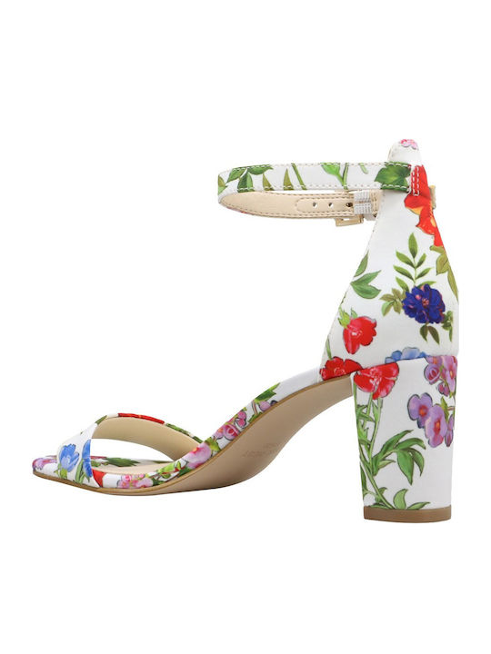 Pruce2 Fabric Sandals White