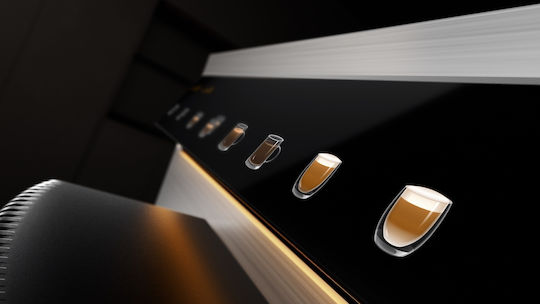 Mova Virtuoso 10 Pro Αυτόματη Μηχανή Espresso 1500W Πίεσης 19bar για Cappuccino με Μύλο Άλεσης Λευκή