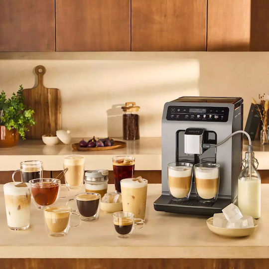 Krups Automatic Espresso Machine 1450W Pressure 15bar with Grinder Brown EA898G