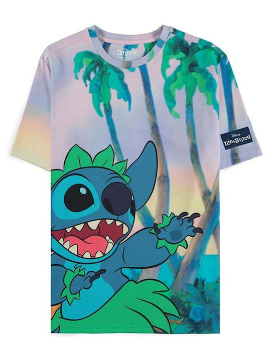 Difuzed Disney Stitch Hula T-shirt Multicolour Cotton
